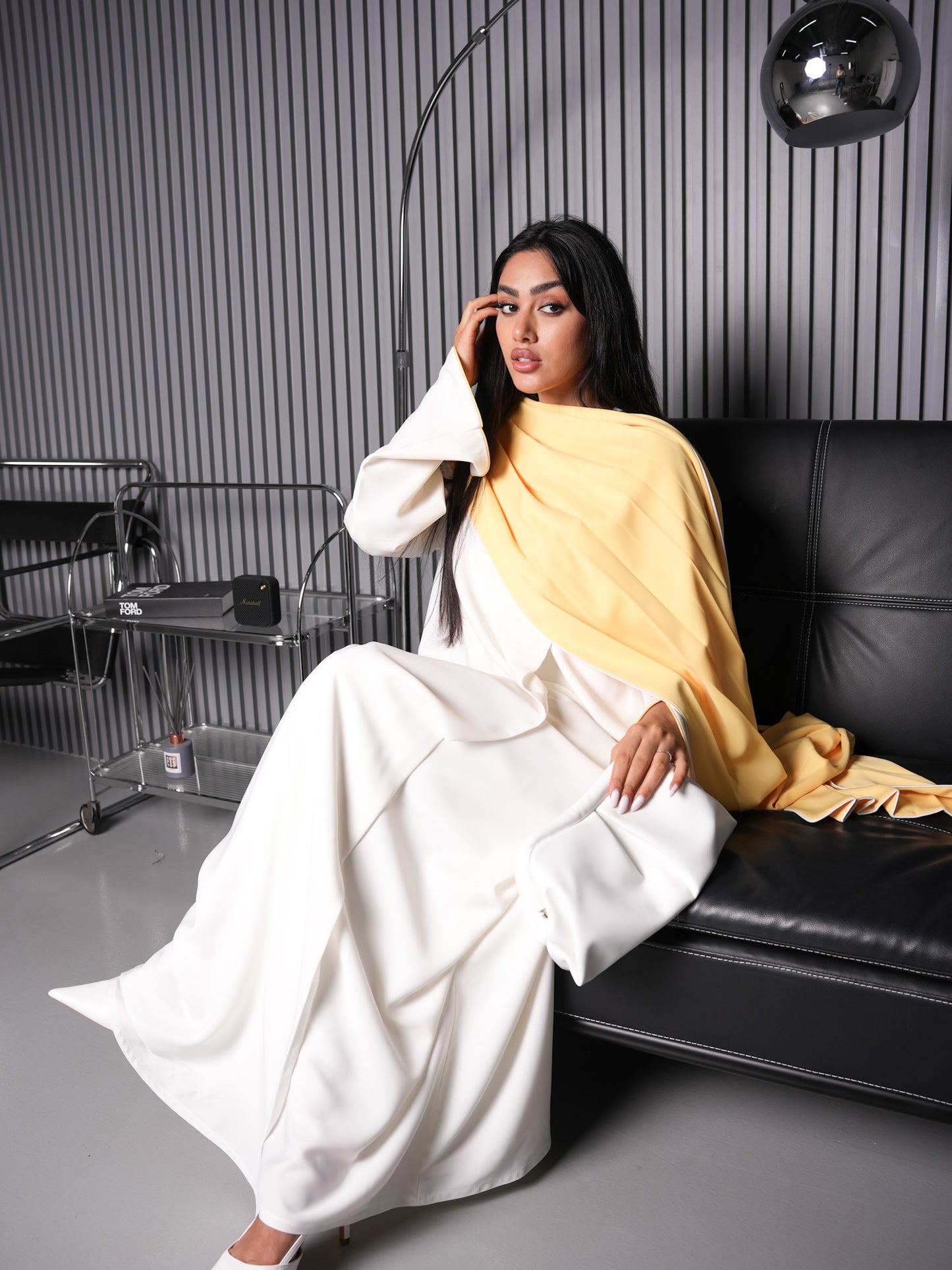 Lined Abaya with Shawl