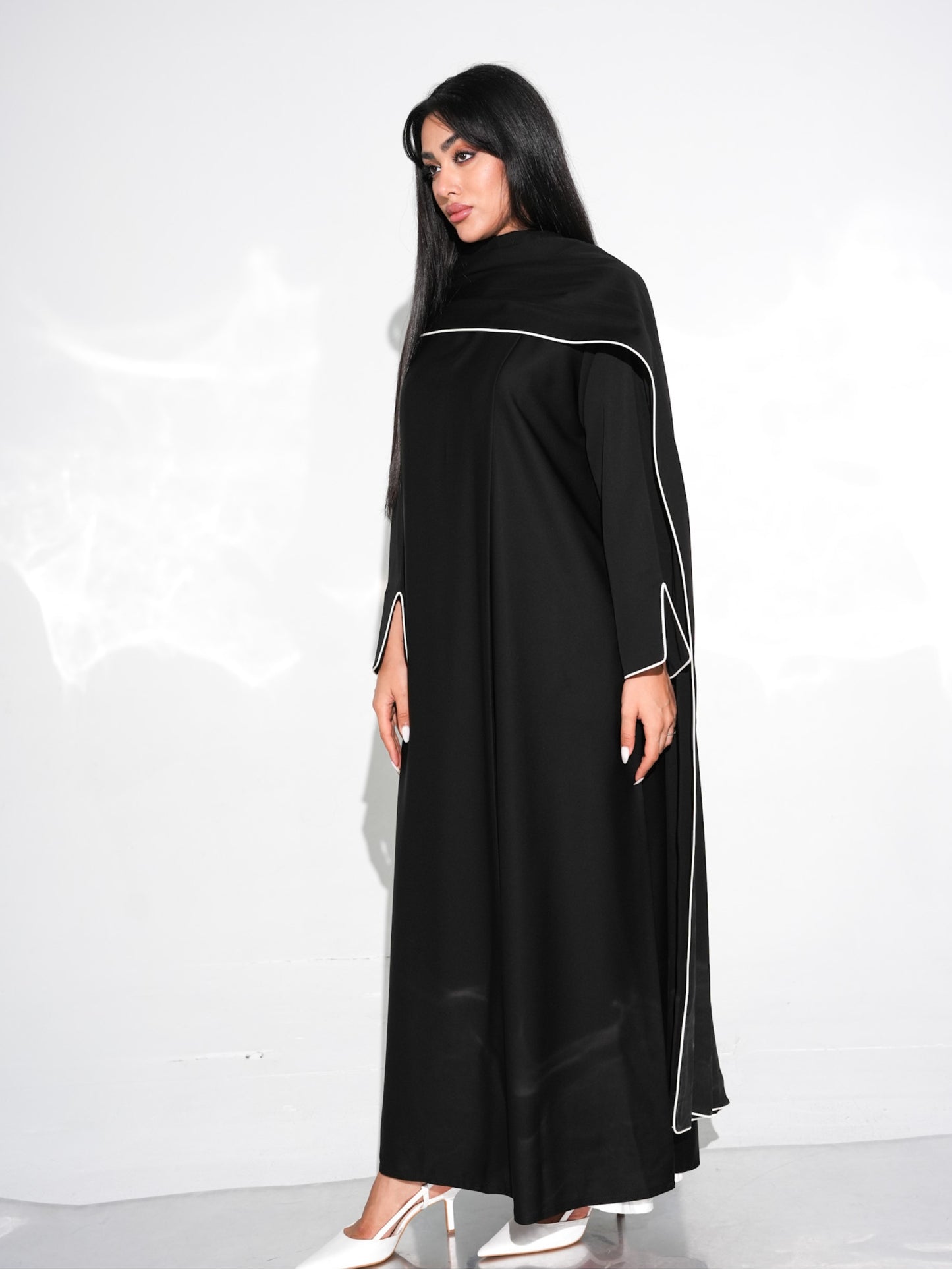 Lined Abaya with Shawl
