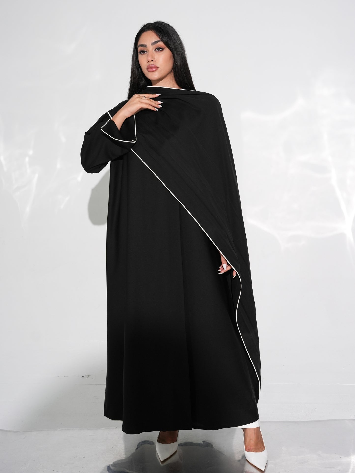 Lined Abaya with Shawl