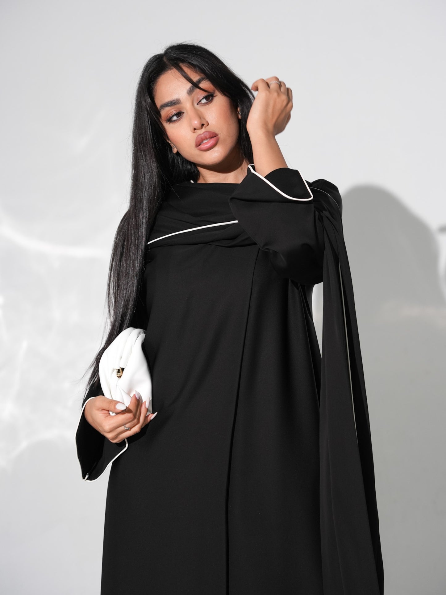 Lined Abaya with Shawl