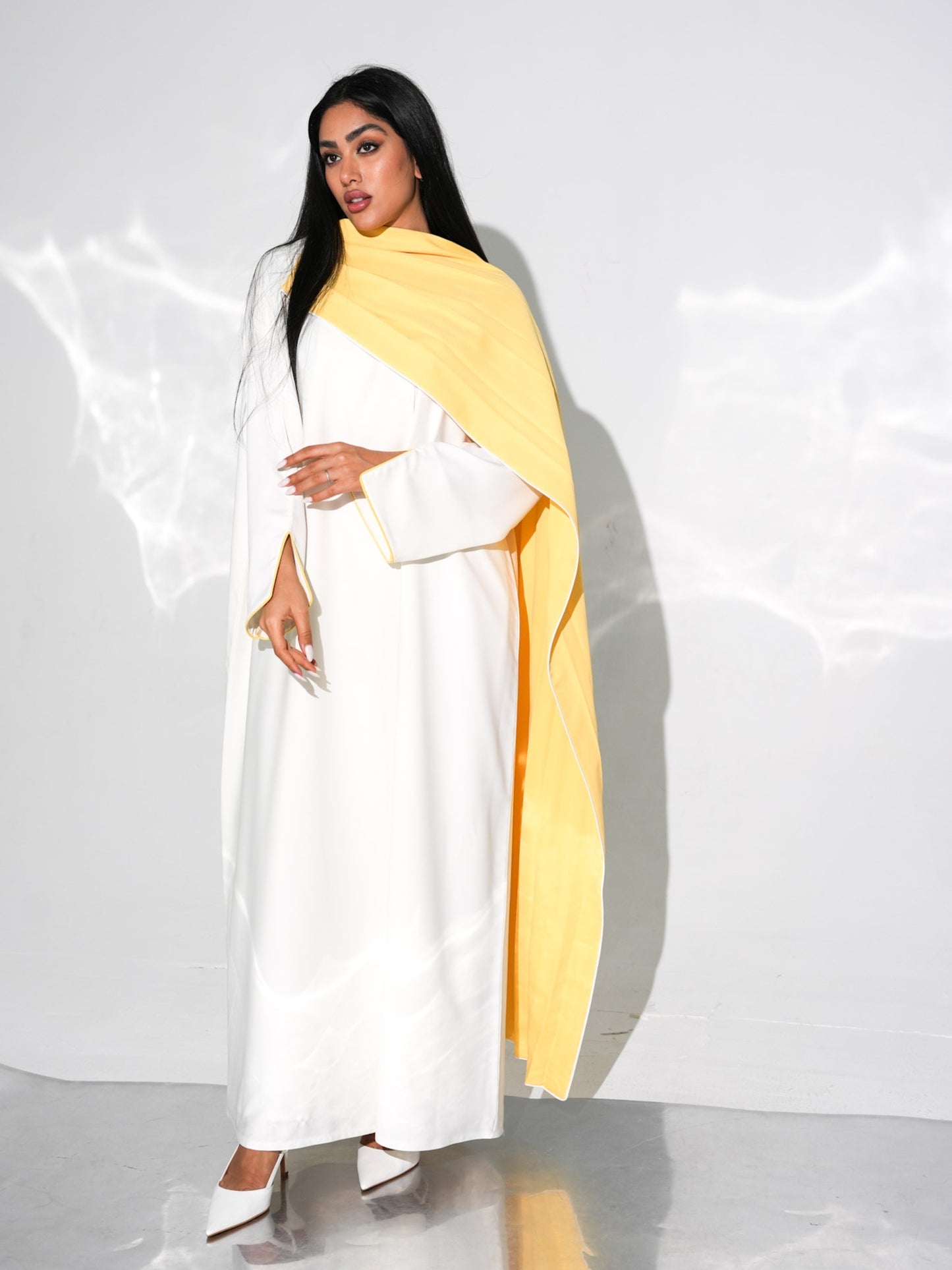 Lined Abaya with Shawl