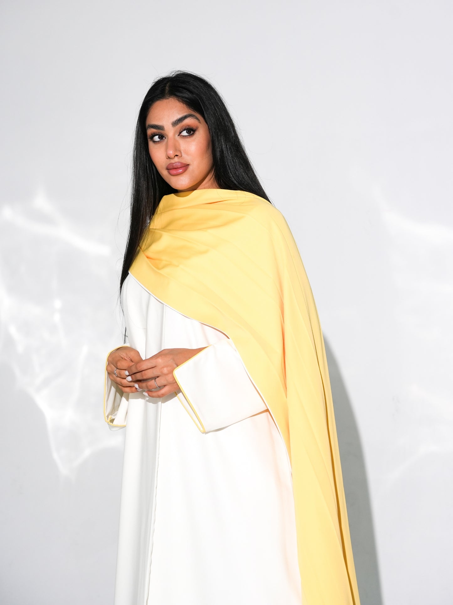 Lined Abaya with Shawl
