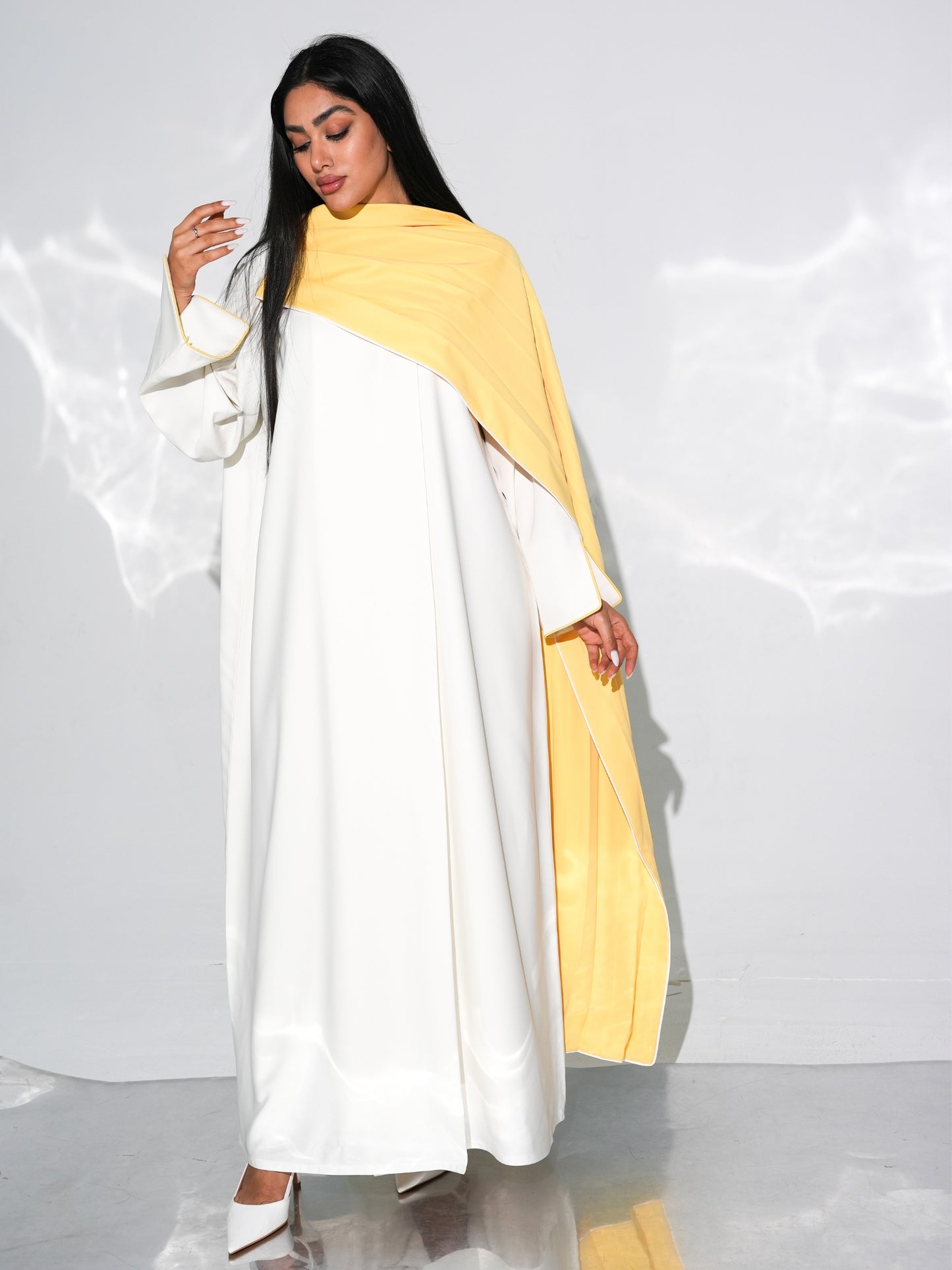 Lined Abaya with Shawl