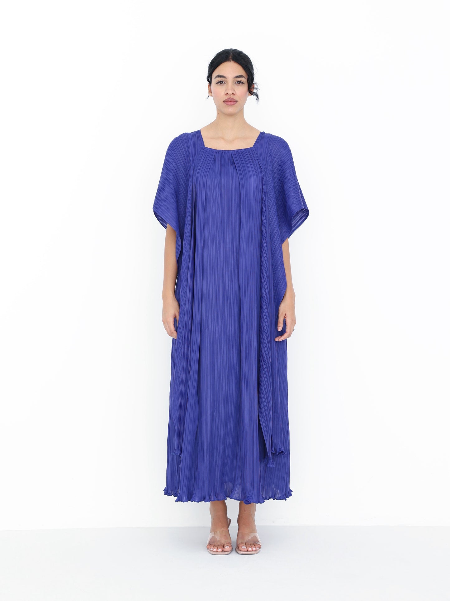 Pleated long dress