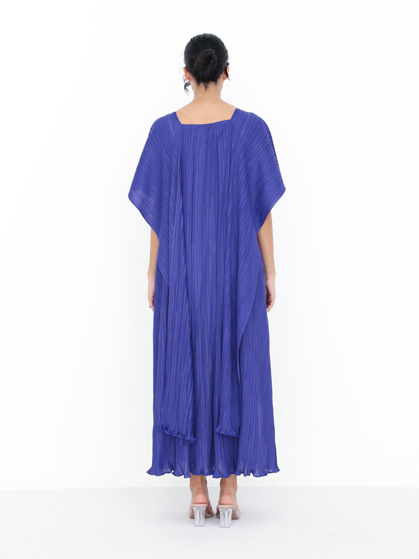 Pleated long dress