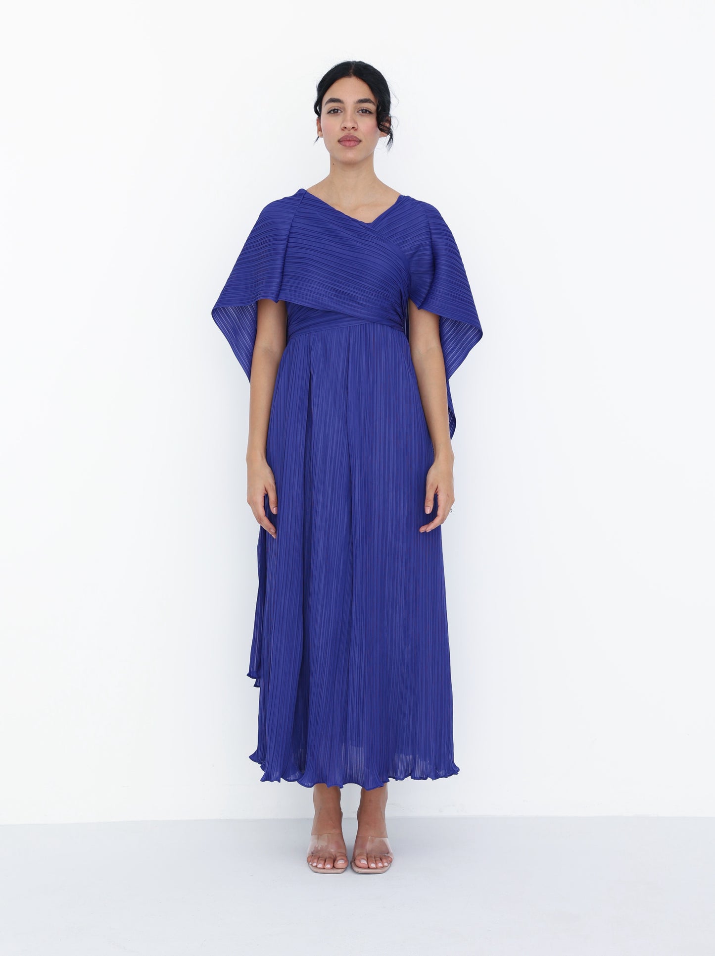 Pleated long dress