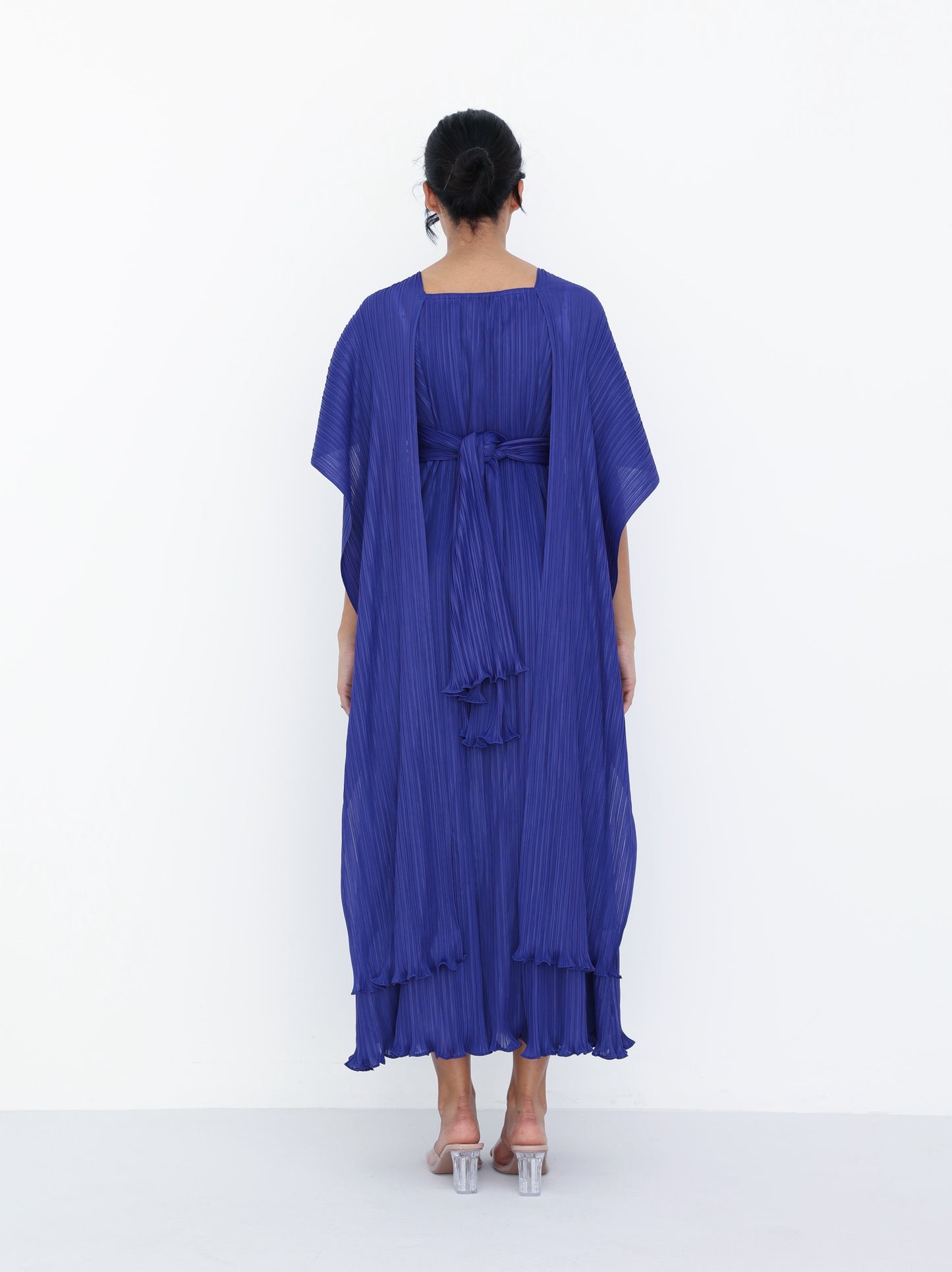 Pleated long dress