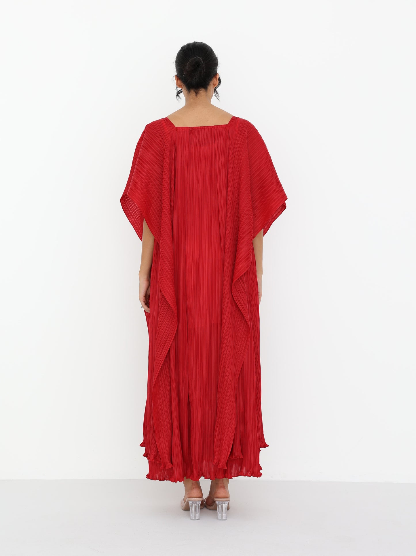 Pleated long dress