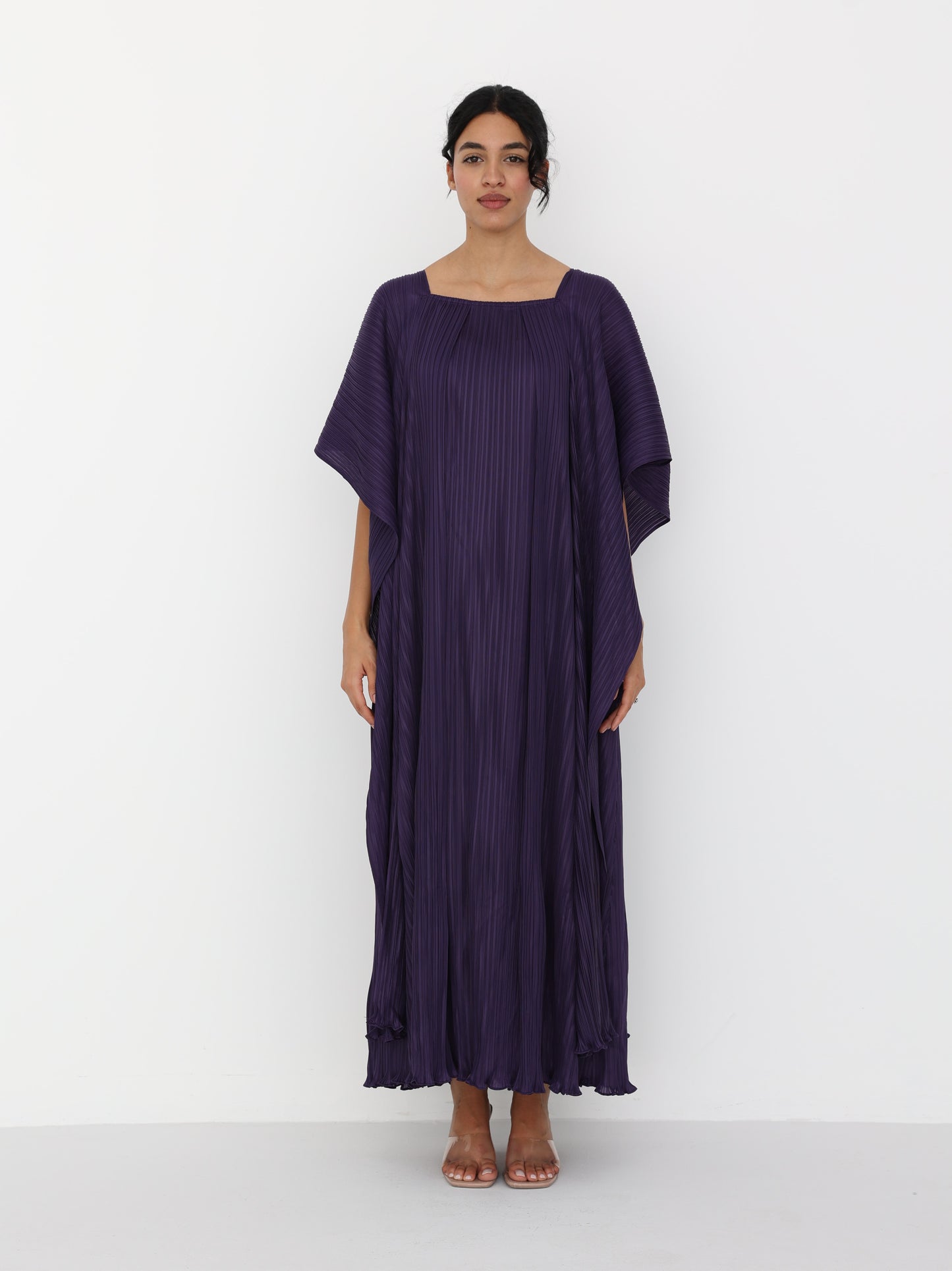 Pleated long dress