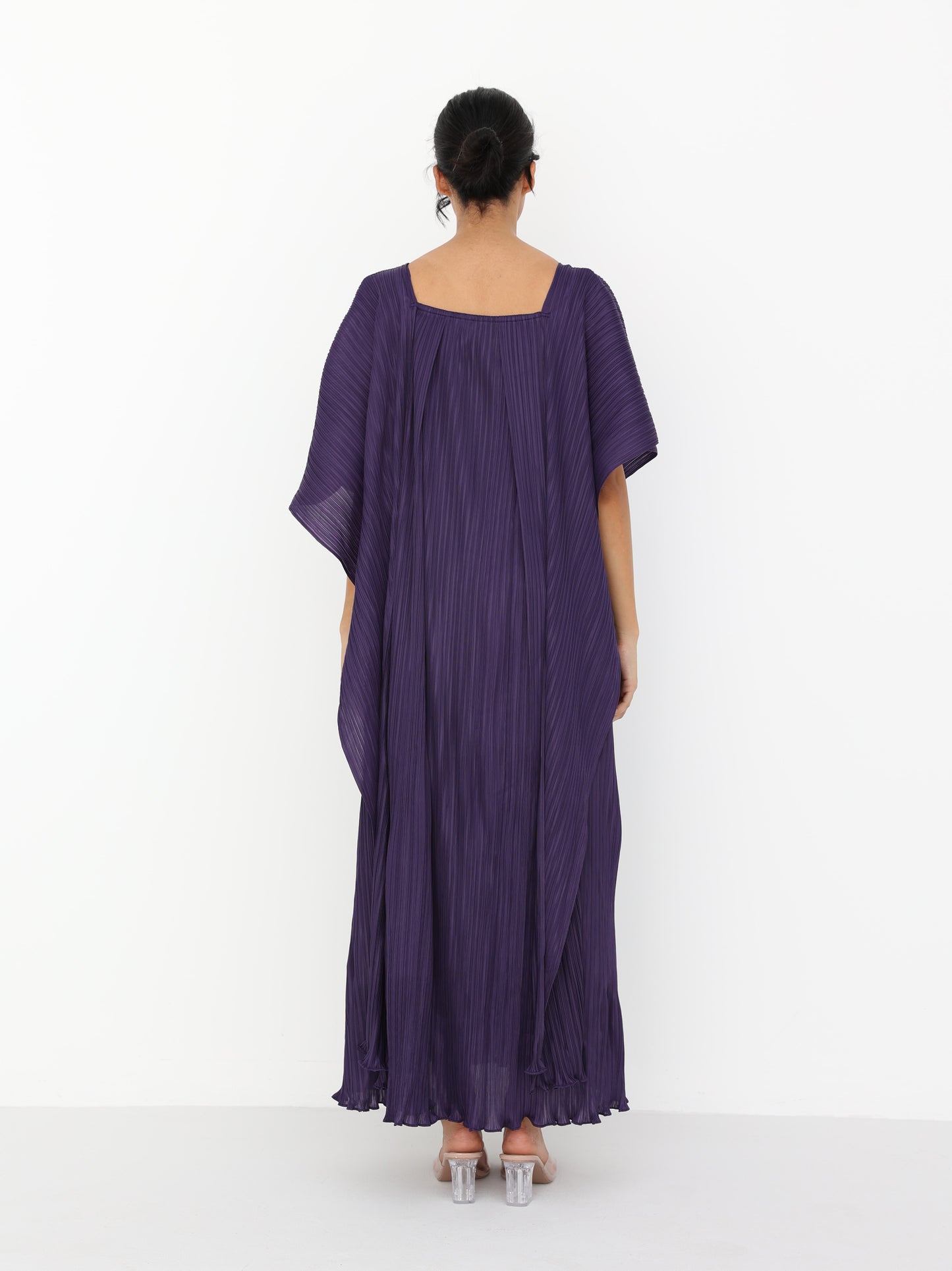 Pleated long dress