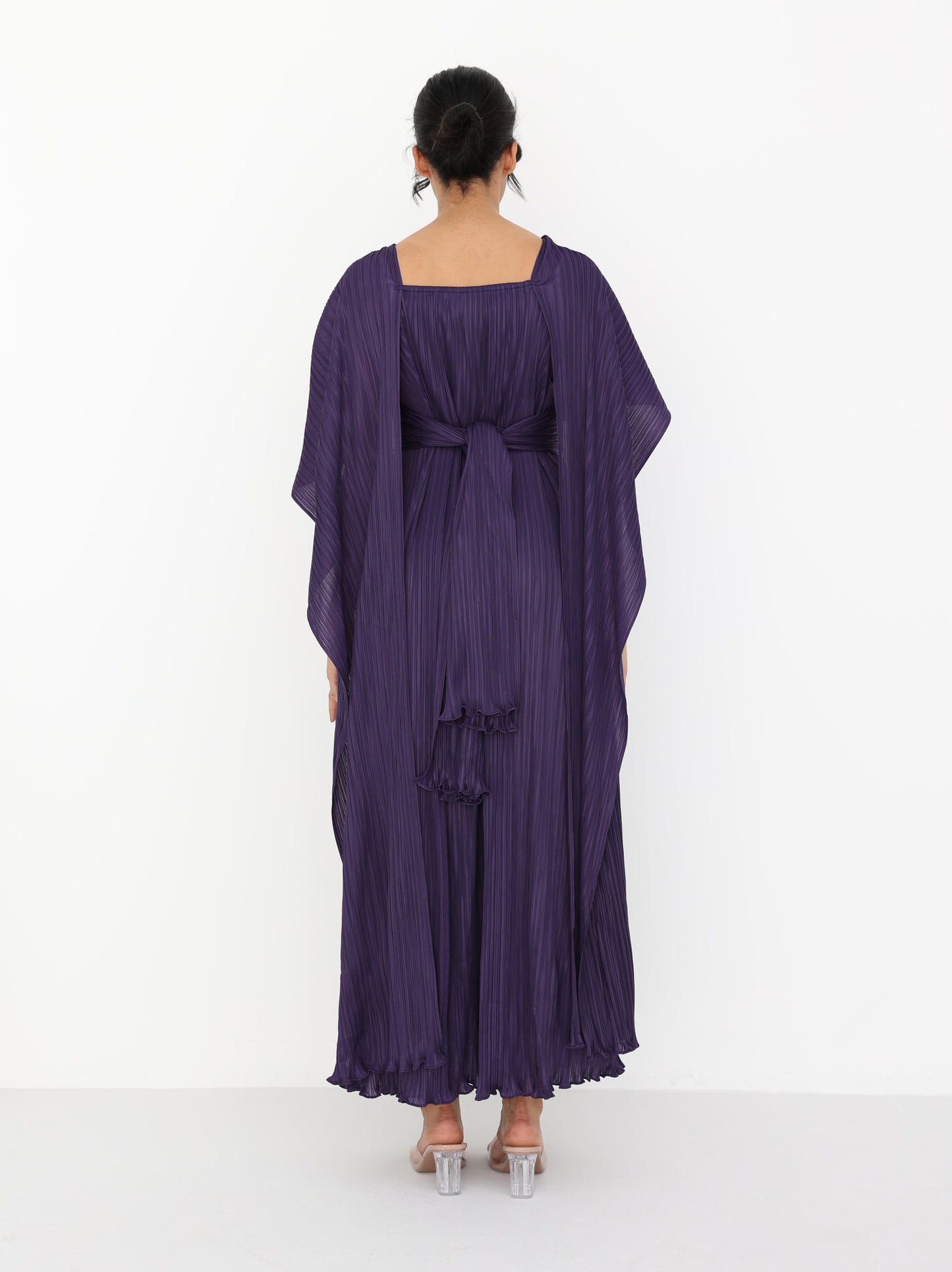 Pleated long dress