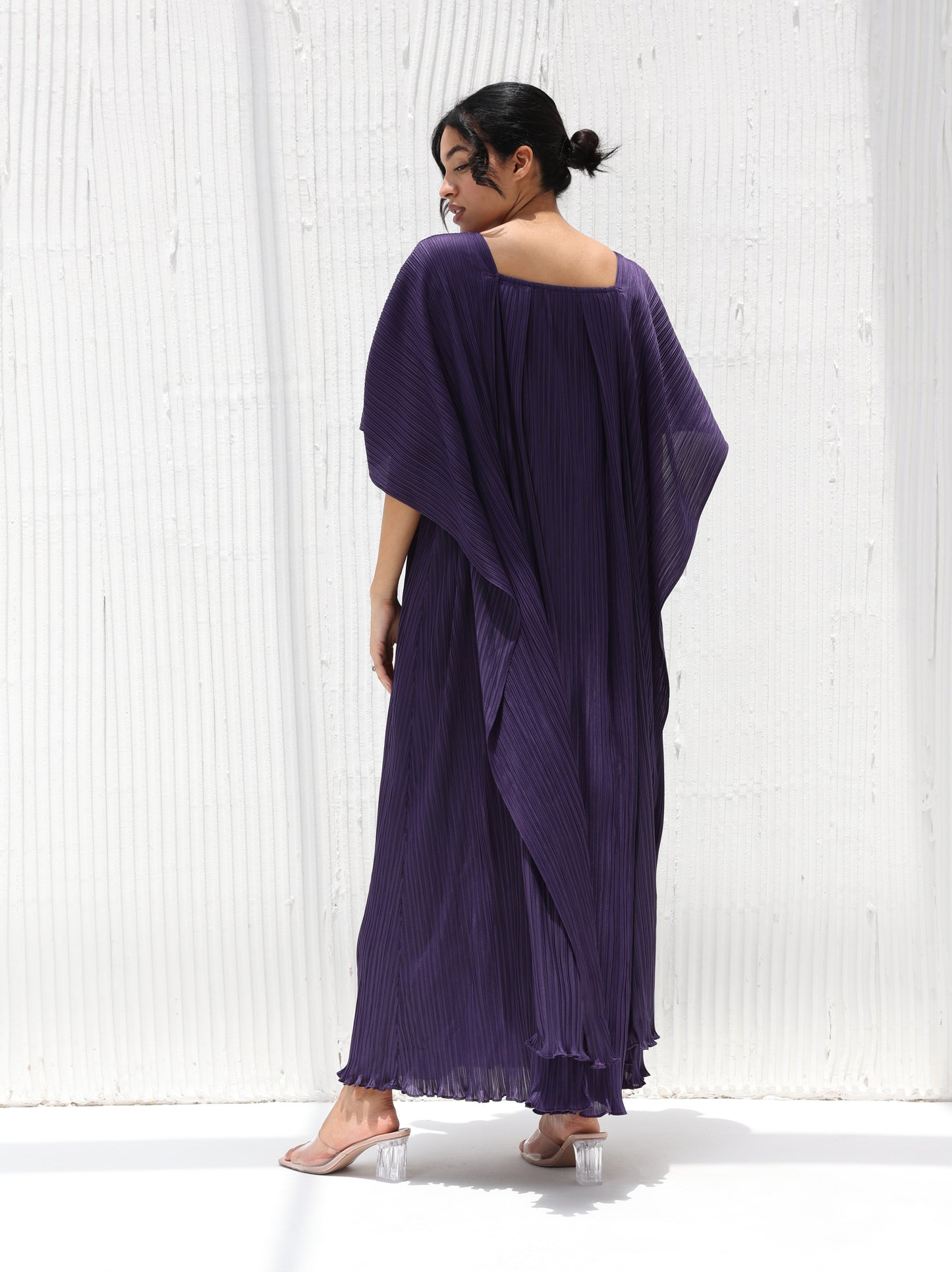 Pleated long dress