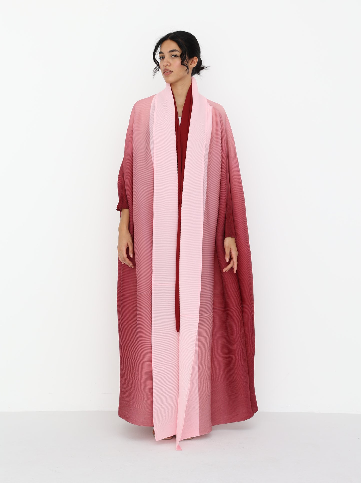 Pleated Ombre Abaya