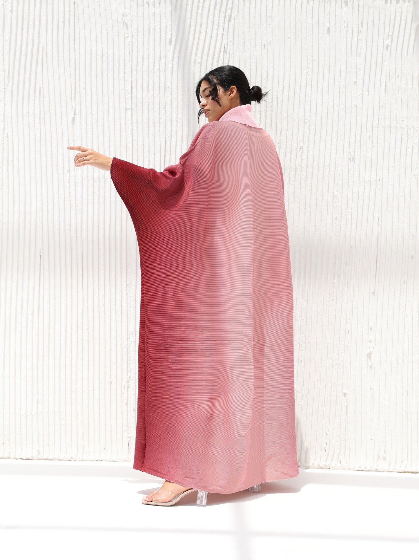 Pleated Ombre Abaya