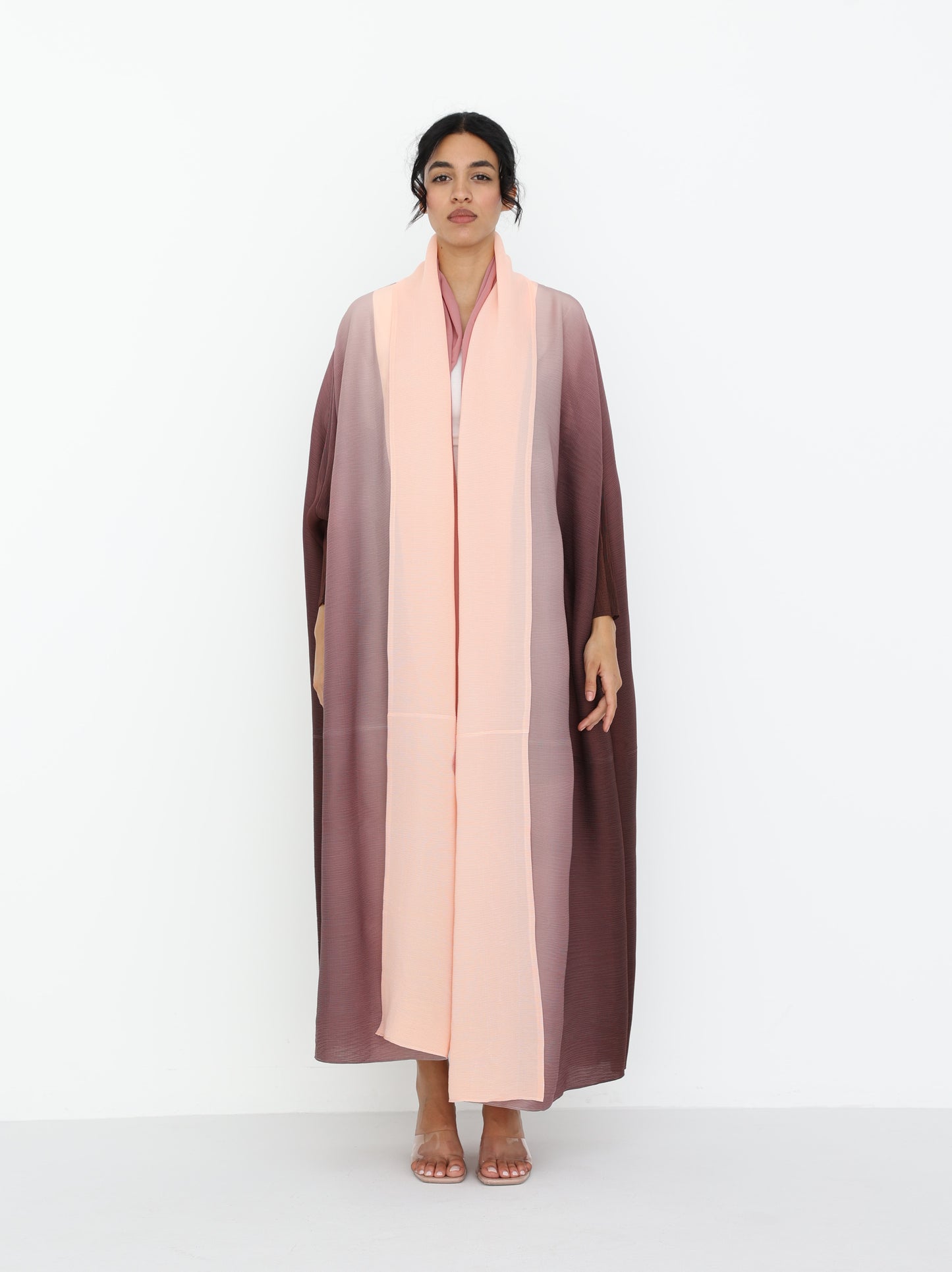 Pleated Ombre Abaya