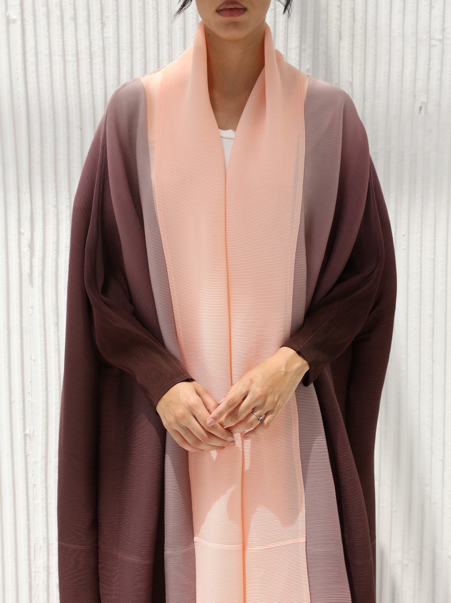 Pleated Ombre Abaya