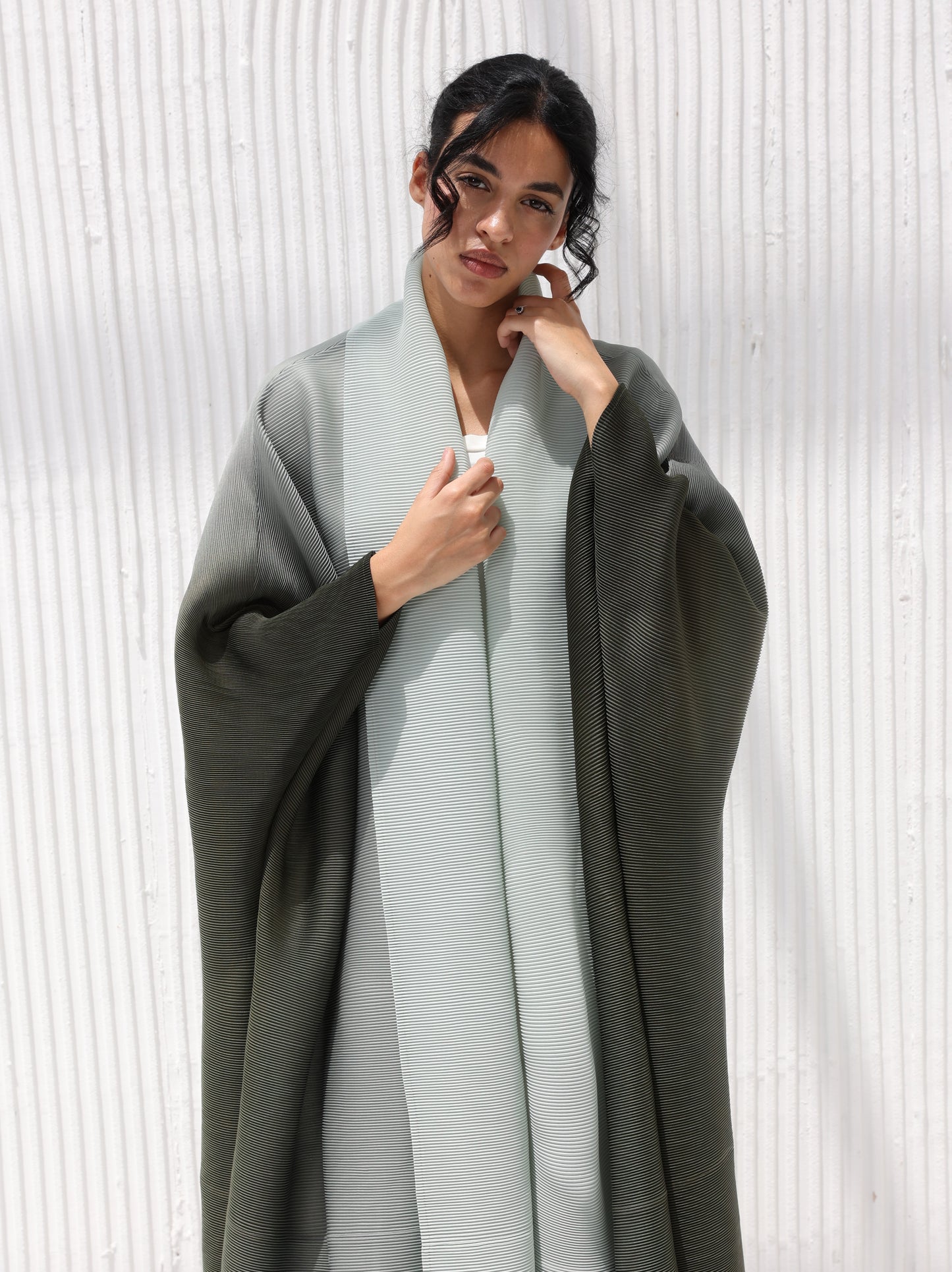 Pleated Ombre Abaya