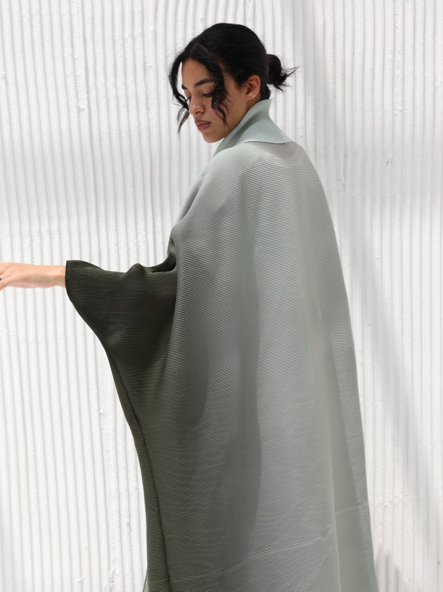 Pleated Ombre Abaya