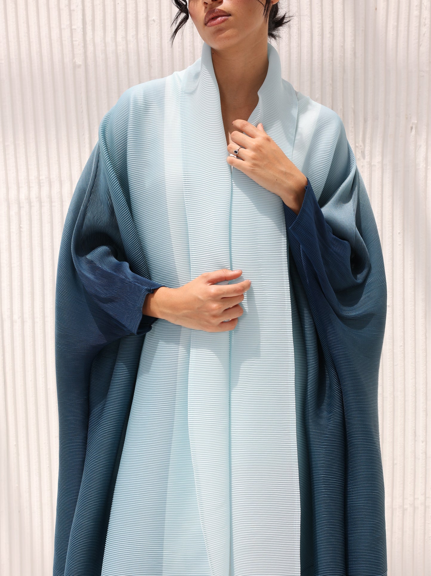 Pleated Ombre Abaya