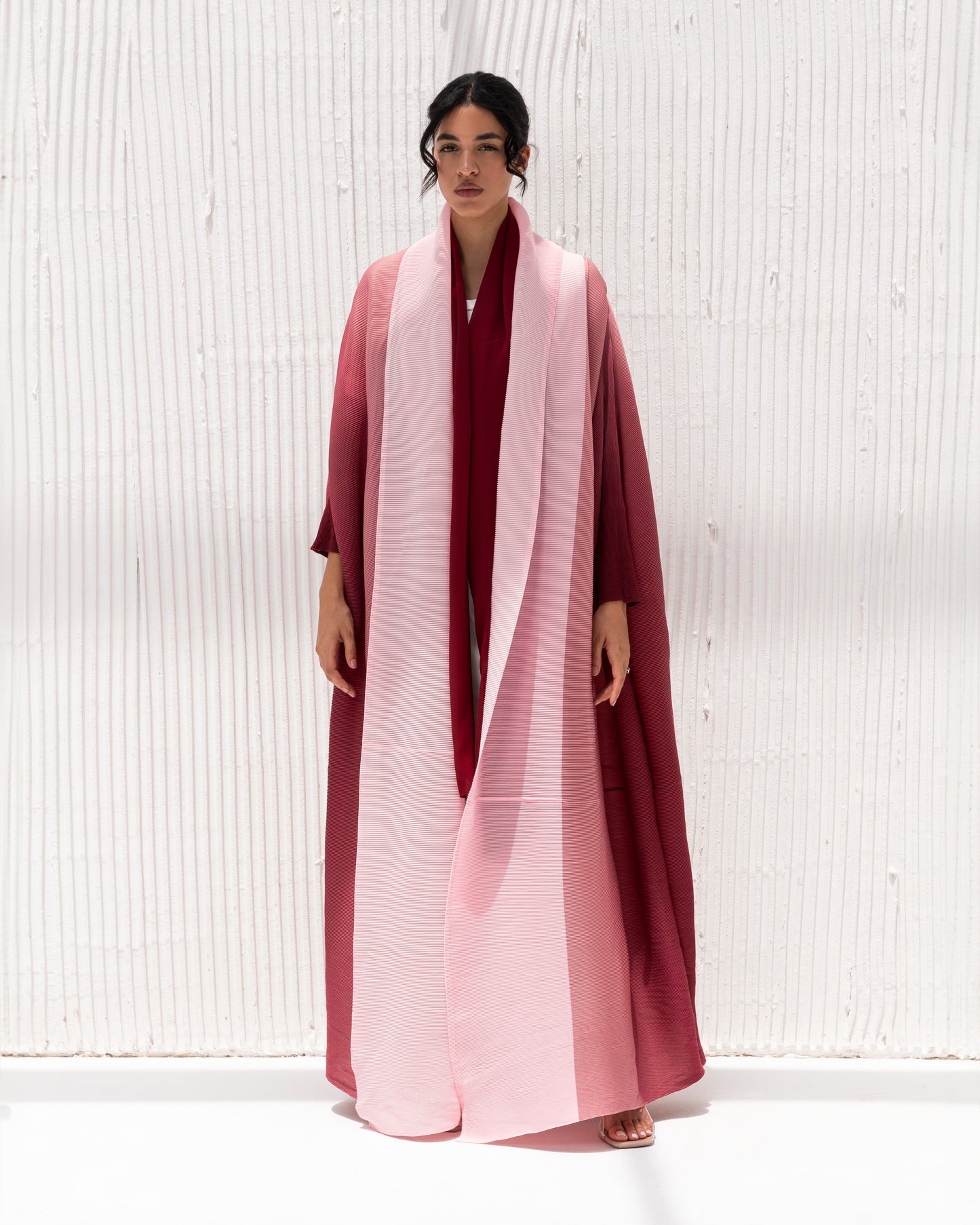 Pleated Ombre Abaya