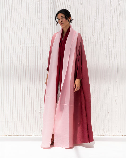 Pleated Ombre Abaya