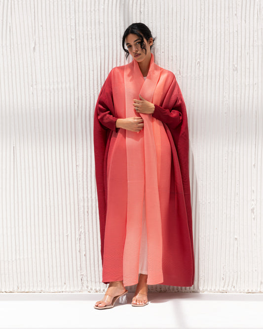 Pleated Ombre Abaya