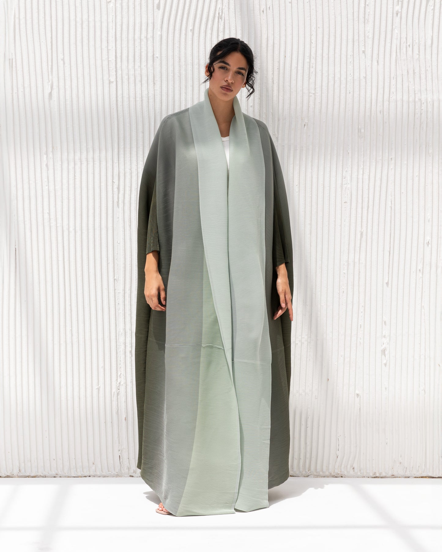 Pleated Ombre Abaya