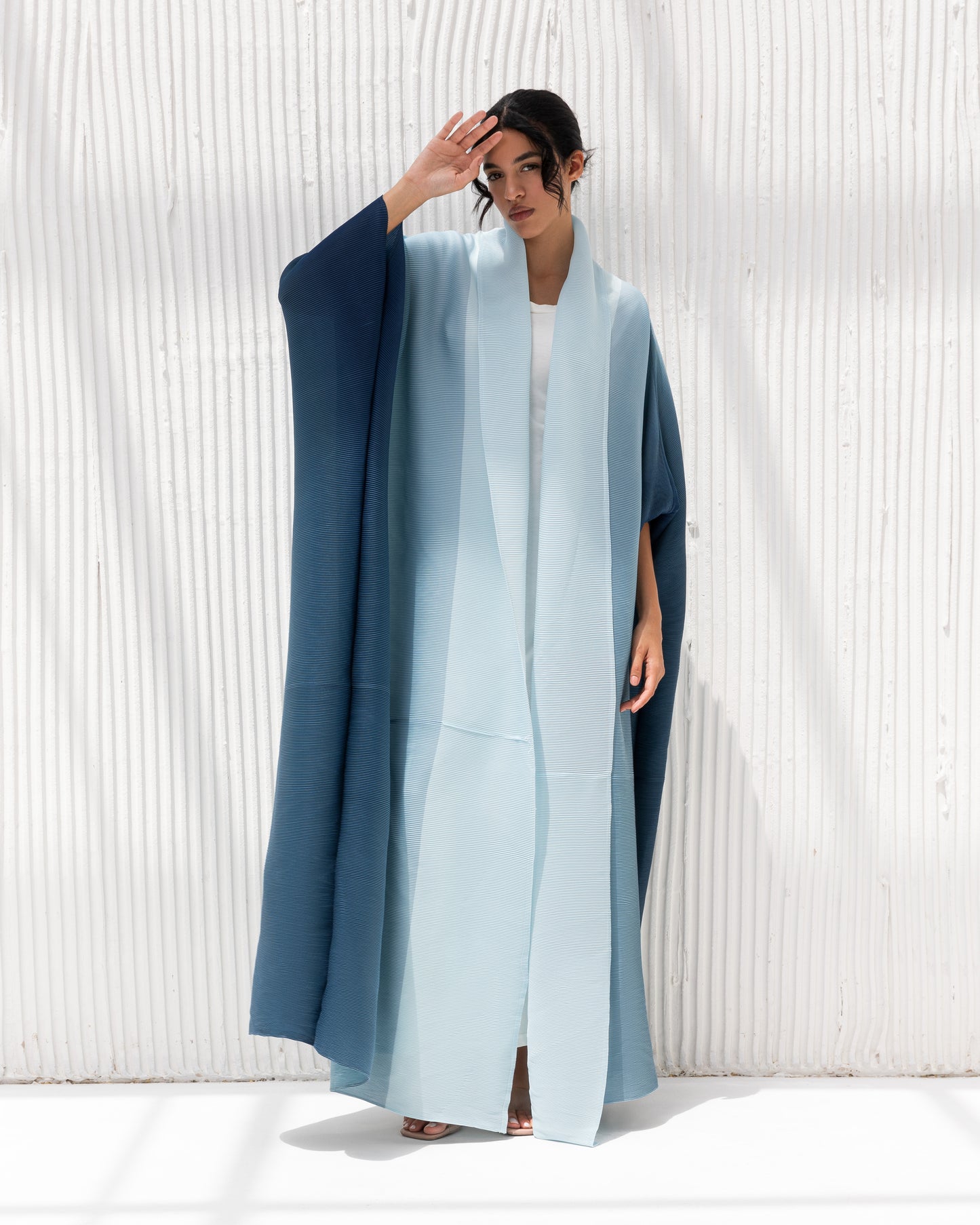 Pleated Ombre Abaya