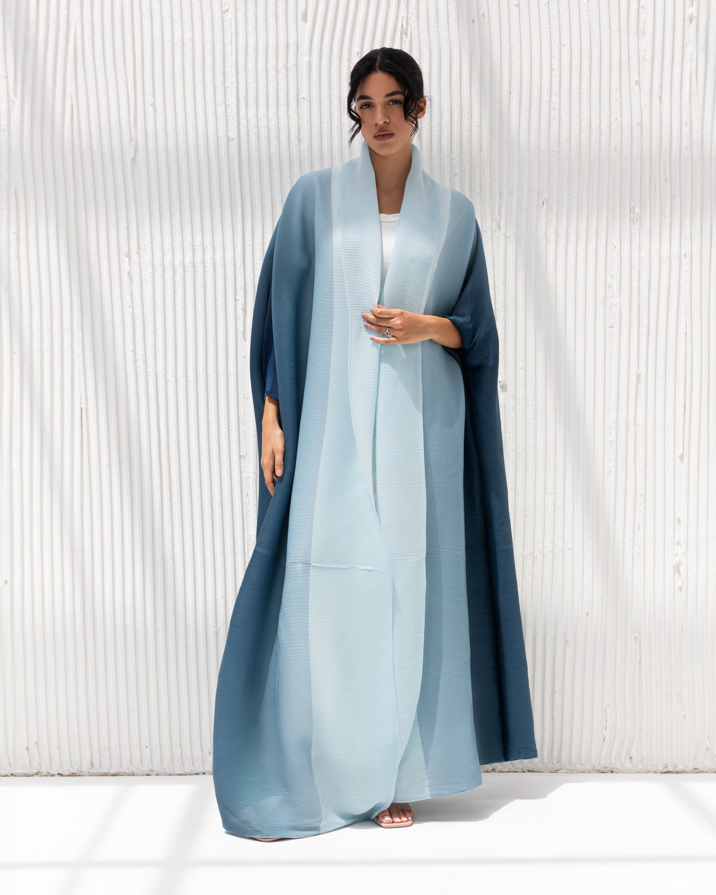 Pleated Ombre Abaya