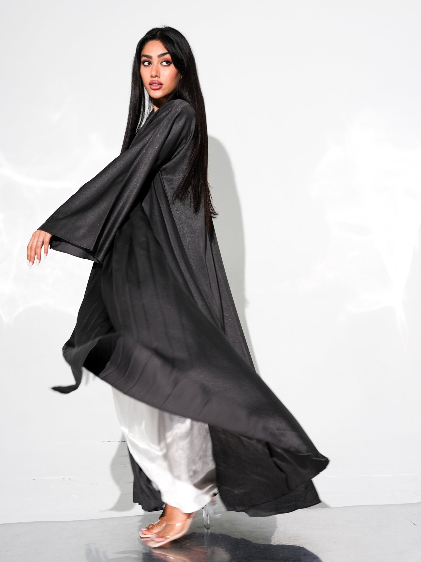 Shimmery Flared Abaya