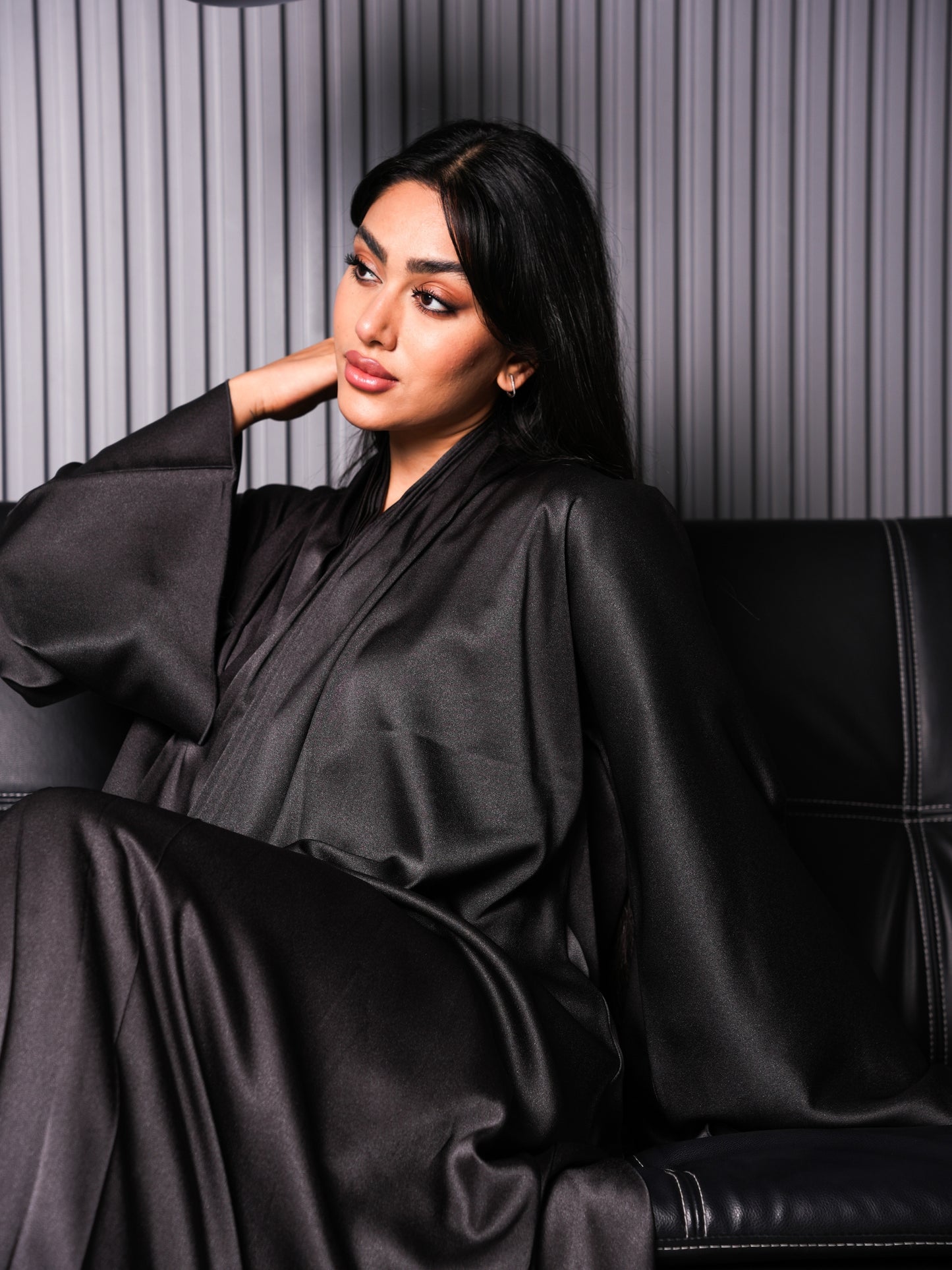 Shimmery Flared Abaya